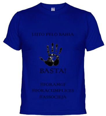 Camisa Luto pelo Bahia - FRETE GRATIS